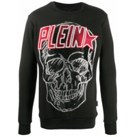 Philipp Plein Moletom com logo de caveira - Preto