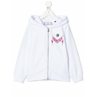 Philipp Plein Moletom com logo e capuz - Branco