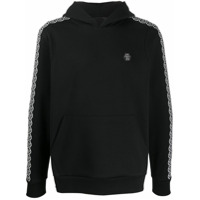 Philipp Plein Moletom com logo e capuz - Preto