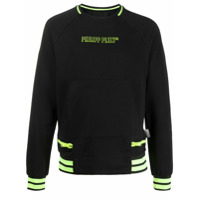 Philipp Plein Moletom com logo gravado - Preto