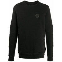 Philipp Plein Moletom Institutional com logo - Preto