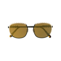 Philipp Plein Óculos de sol quadrado - Dourado