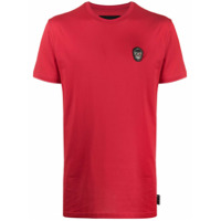 Philipp Plein Skull logo patch T-shirt - Vermelho