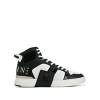 Philipp Plein Tênis cano alto Phantom Kick$ - Branco