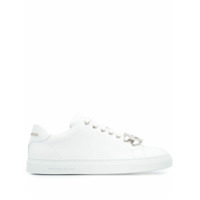 Philipp Plein Tênis cano baixo com logo hexagonal - 01 WHITE