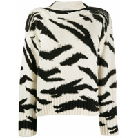 Philosophy Di Lorenzo Serafini animal pattern wool sweater - Branco