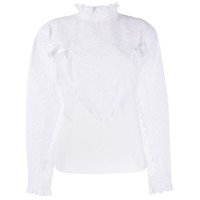 Philosophy Di Lorenzo Serafini Camisa mangas longas de algodão bordado - Branco