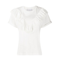 Philosophy Di Lorenzo Serafini Camiseta com acabamento de renda - Branco