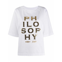 Philosophy Di Lorenzo Serafini Camiseta com estampa de logo - Branco