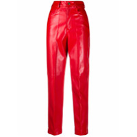 Philosophy Di Lorenzo Serafini faux-leather slim trousers - Vermelho