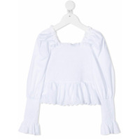 Philosophy Di Lorenzo Serafini Kids Blusa com acabamento de babados - Branco
