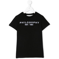 Philosophy Di Lorenzo Serafini Kids Camiseta com estampa de logo - Preto