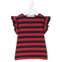 Philosophy Di Lorenzo Serafini Kids Camiseta listrada com babados - Vermelho