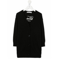 Philosophy Di Lorenzo Serafini Kids Cardigan com logo bordado - Preto