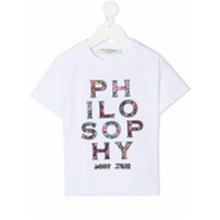 Philosophy Di Lorenzo Serafini Kids logo print T-shirt - Branco