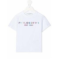Philosophy Di Lorenzo Serafini Kids logo print T-shirt - Branco