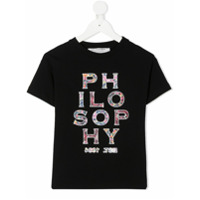 Philosophy Di Lorenzo Serafini Kids logo print T-shirt - Preto