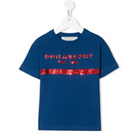 Philosophy Di Lorenzo Serafini Kids logo T-shirt - Azul