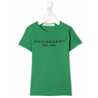 Philosophy Di Lorenzo Serafini Kids Moletom com logo - Verde