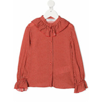 Philosophy Di Lorenzo Serafini Kids ruffle trim blouse - Vermelho
