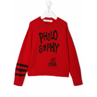 Philosophy Di Lorenzo Serafini Kids Suéter com logo - Vermelho