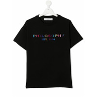 Philosophy Di Lorenzo Serafini Kids TEEN logo print T-shirt - Preto