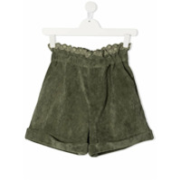 Philosophy Di Lorenzo Serafini Kids TEEN paperbag-waist shorts - Verde