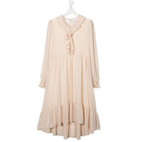 Philosophy Di Lorenzo Serafini Kids Vestido midi com babados - Neutro