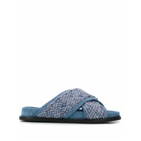 Philosophy Di Lorenzo Serafini Slide com padronagem - Azul