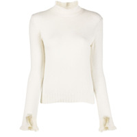 Philosophy Di Lorenzo Serafini Suéter com acabamento de babados - Branco