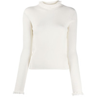 Philosophy Di Lorenzo Serafini Suéter com babados e punhos de crochê - Neutro