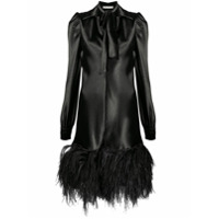 Philosophy Di Lorenzo Serafini Vestido mangas longas com plumas - Preto