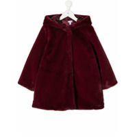 Piccola Ludo Casaco com capuz e pelos - Vermelho
