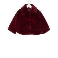 Piccola Ludo faux-fur fitted jacket - Vermelho