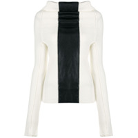 Pierantoniogaspari Suéter com recorte color block - Branco