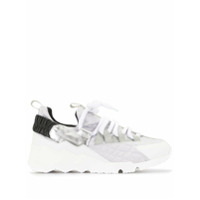 Pierre Hardy Tênis com plataforma e recorte contrastante - Branco