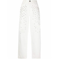 Pinko Calça jeans com aplicações de strass - Branco