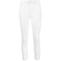 Pinko Calça jeans skinny com fivela de logo - Branco