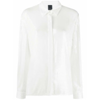 Pinko Camisa com abotoamento oculto e bordado de paetês - Branco