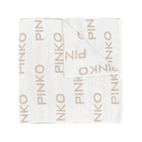 Pinko Echarpe de jacquard com logo - Neutro