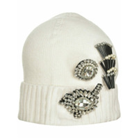 Pinko Gorro com aplicação de cristais - Branco