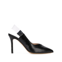 Pinko Sapato com gravação pele de cobra - Preto