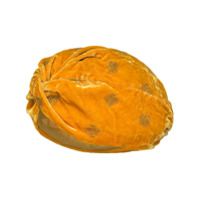 Pinko Turbante de veludo com brilho - Amarelo