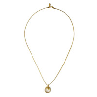 PIPPA SMALL Colar Dreams Colette de ouro branco 18k com cristais - WHITE