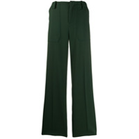 Plan C Calça pantalona de alfaiataria - Verde