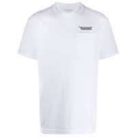 Pleasures Camiseta com logo bordado - Branco