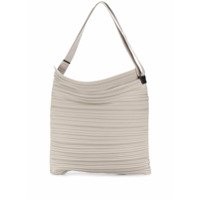 Pleats Please Issey Miyake Bolsa tiracolo com pregas - Neutro