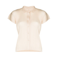 Pleats Please Issey Miyake Camiseta mangas curtas com pregas - Neutro