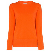 Ply-Knits Suéter de cashmere decote arredondado - Laranja