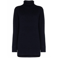 Ply-Knits Suéter oversized gola alta de cashmere - Azul